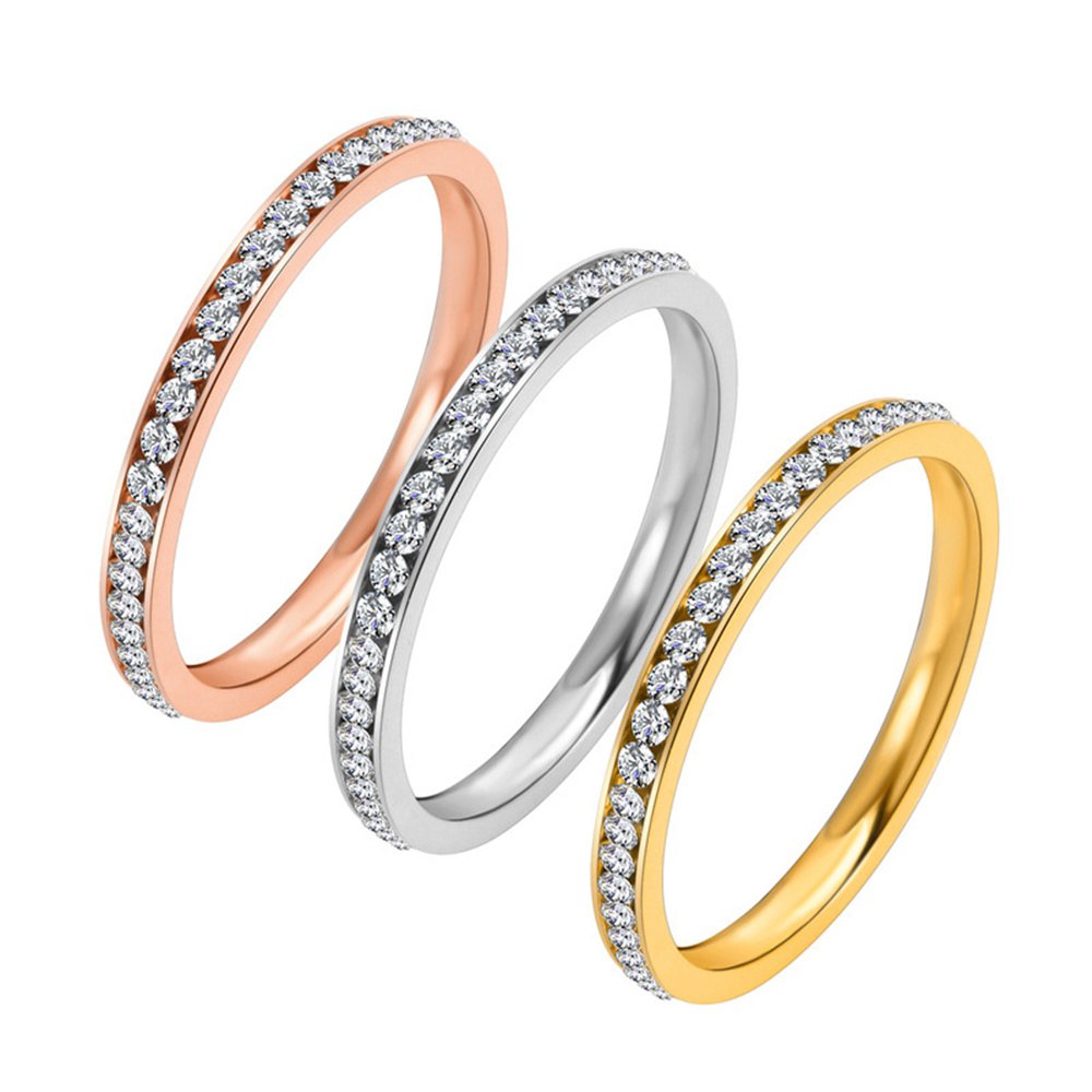 Pilates Ring Magic - Anello con zirconi cubici ghiacciati da