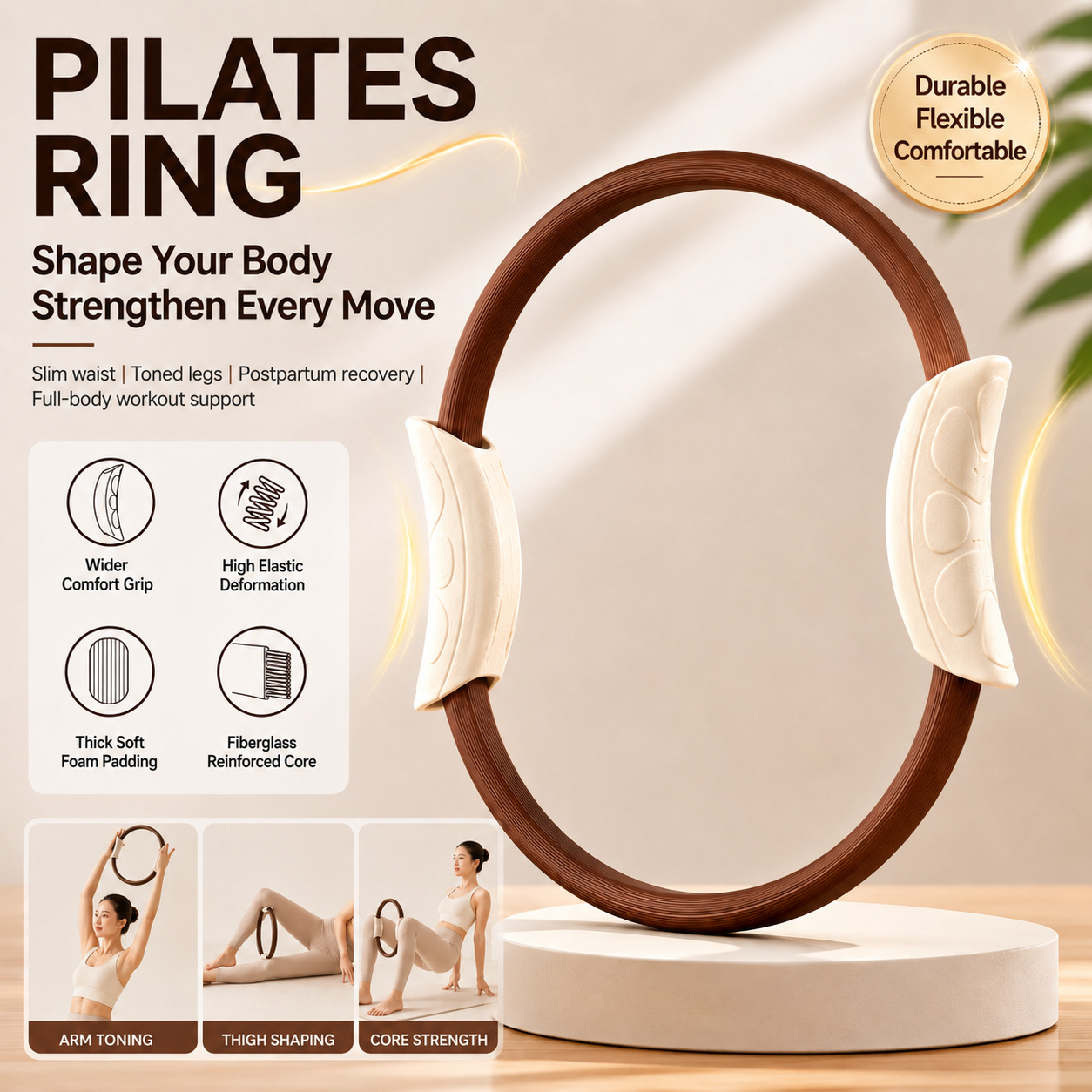 Pilates Yoga Resistance Ring - Anello per Pilates, Anello per Yoga,