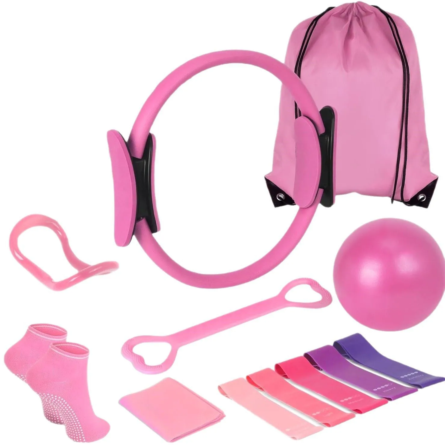 Pilates Yoga Ball Workout - Set di palline per pilates Fasce