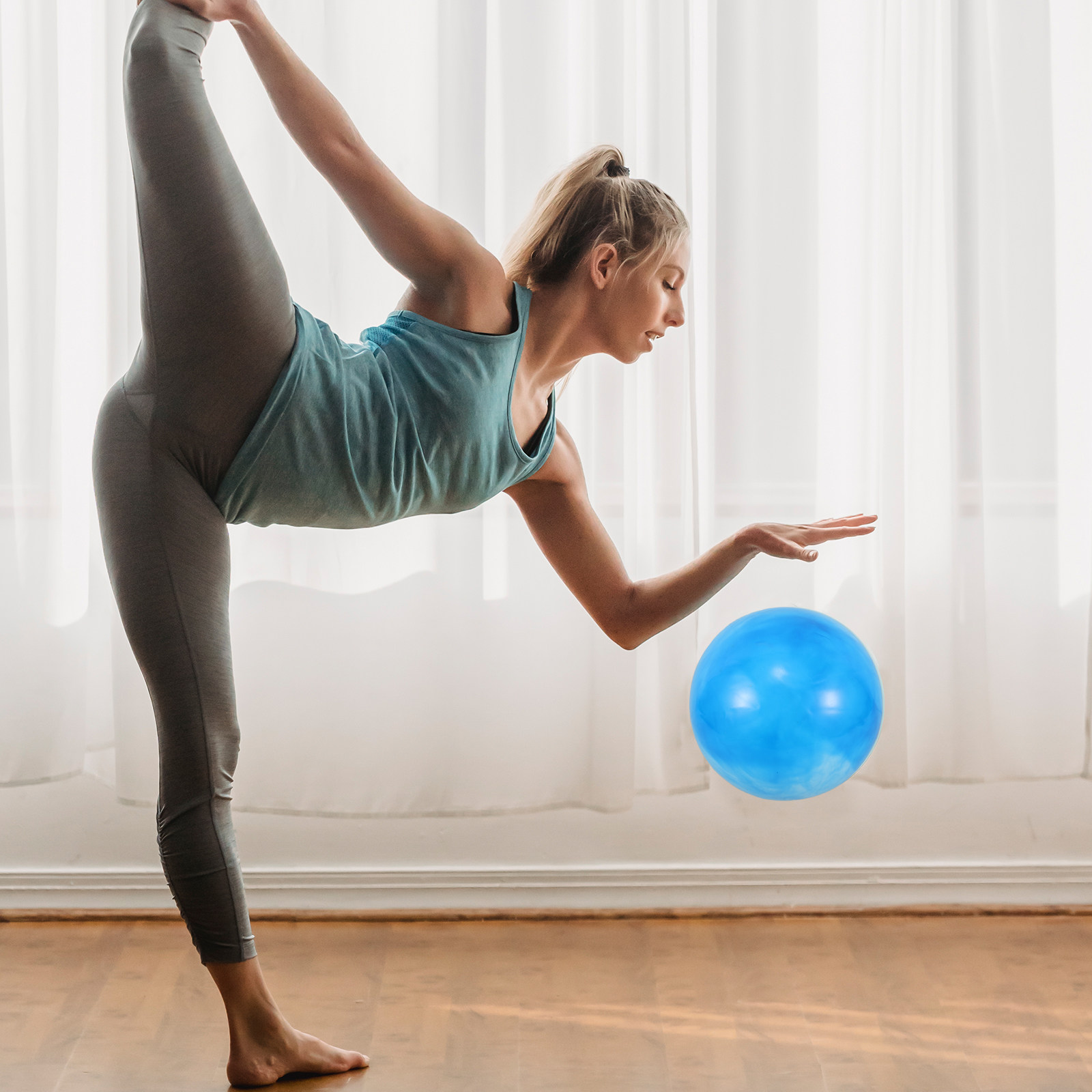 Palla da Pilates da 25 cm con  - Pilates Yoga Ball Workout recensione e prezzo